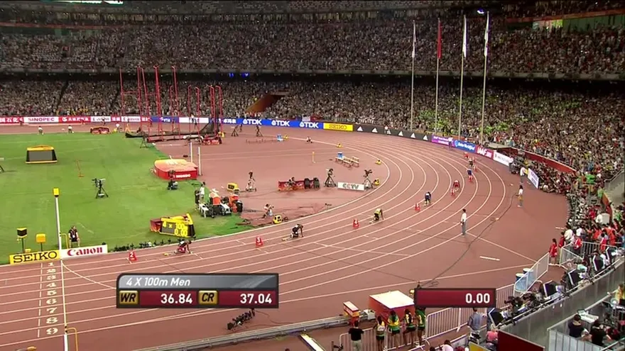 Usain Bolt y Jamaica dominaron la carrera de relevos 4x100