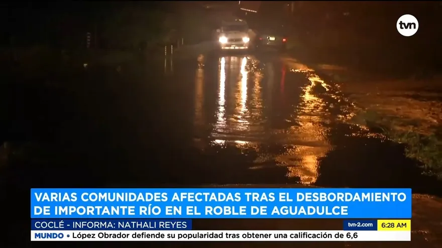 Lluvias causan inundaciones en El Roble de Aguadulce