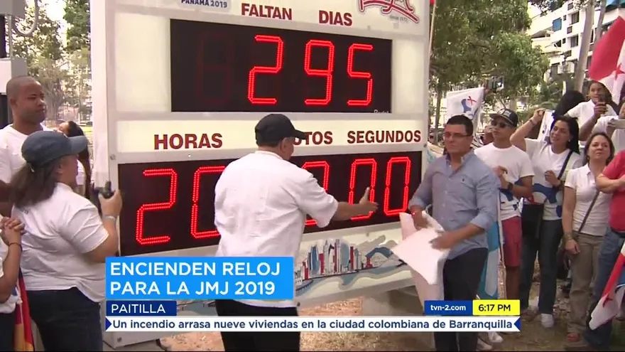 Se inaugura el reloj oficial del conteo regresivo para la JMJ 2019