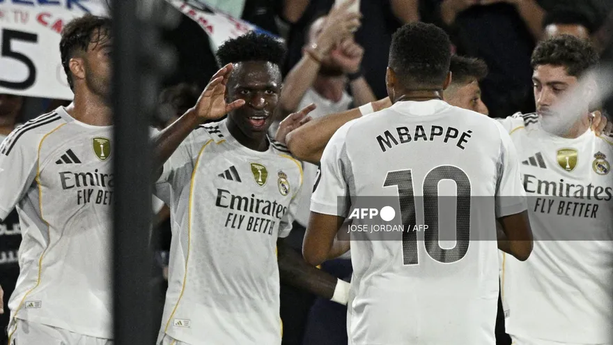 Vinicius anotó el primer gol del partido Levante vs Real Madrid