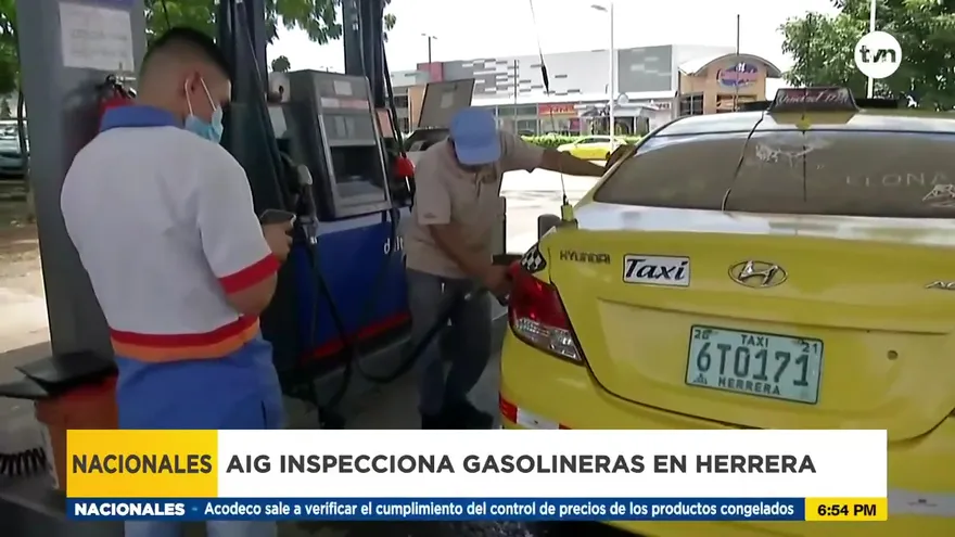 AIG inspecciona gasolineras en Herrera