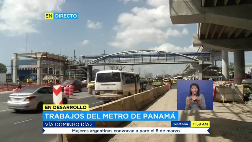 Este viernes cerrarán parte de la Avenida Domingo Díaz por trabajos del Metro