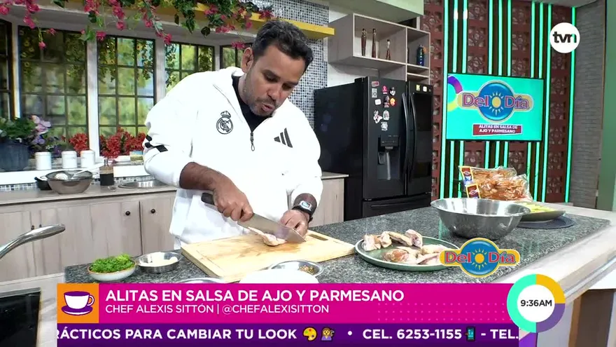 Ricas Alitas en Salsa de Ajo y Parmesano