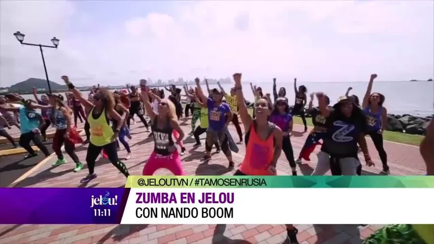 Zumba en Jelou con Nando Boom