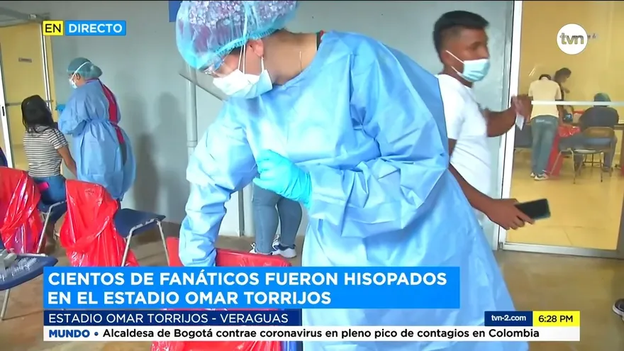 Realizan hisopados entre fanáticos que asistieron a estadio Omar Torrijos en Veraguas