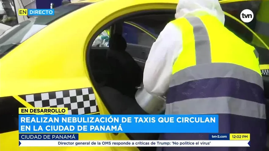 Realizan jornada de nebulización de taxis
