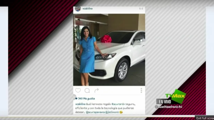 Novio de Vanessa Calviño le regala carro