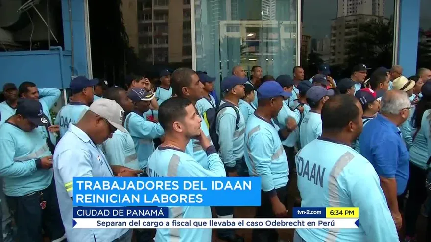 Funcionarios del Idaan regresan a sus puestos de trabajo