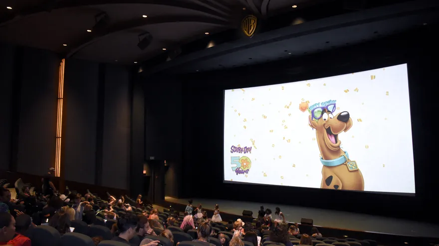 Scooby Doo en una pantalla