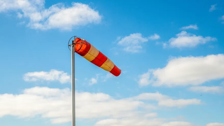 Imagen con fines ilustrativos de fuertes vientos.