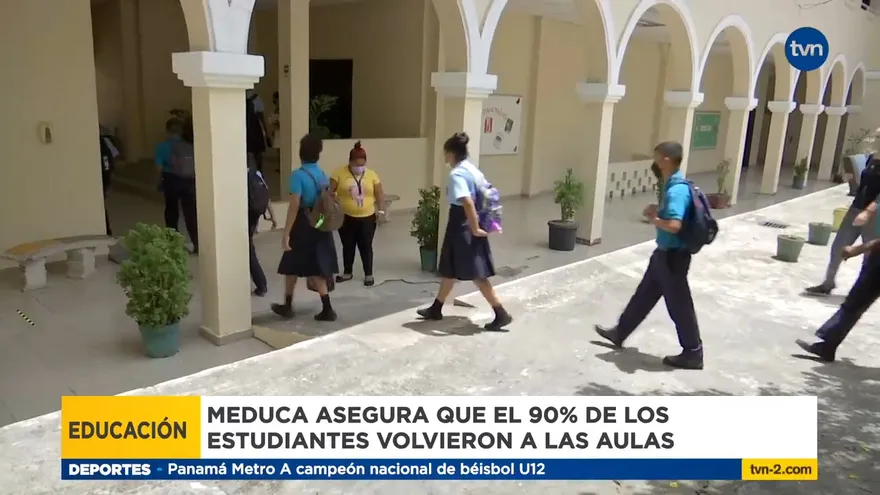 Meduca asegura que el 90% de los estudiantes volvieron a las aulas