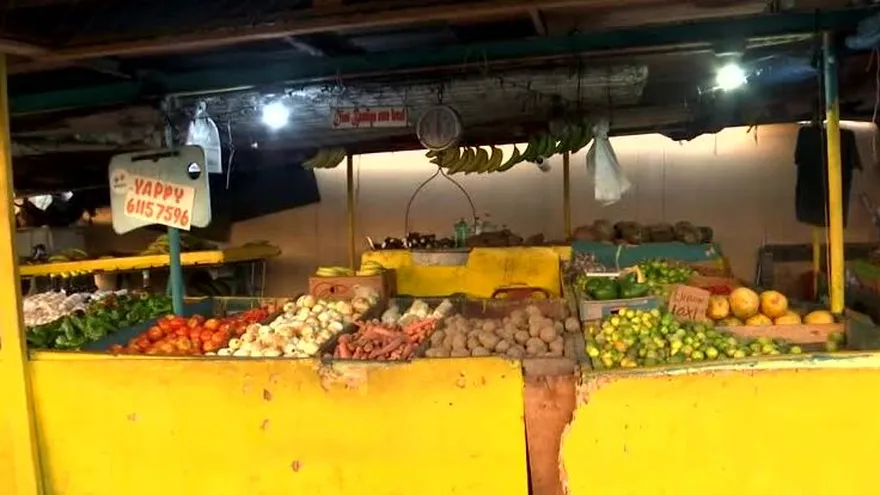 Mercado de frutas y verduras