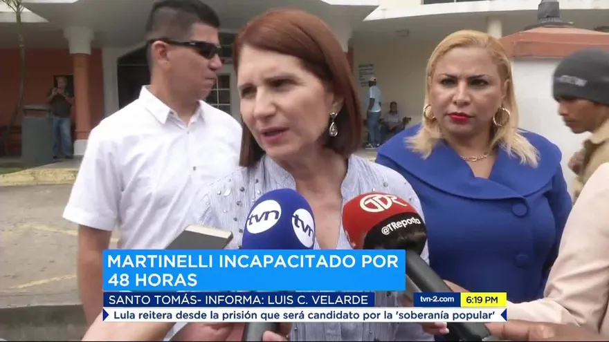 Expresidente Martinelli es incapacitado por 48 horas
