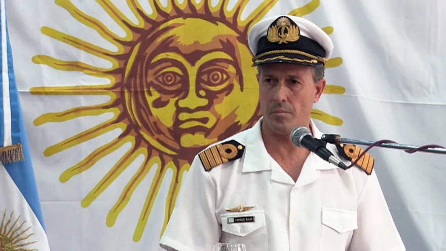 Enrique Balbi, portavoz de la Armada argentina