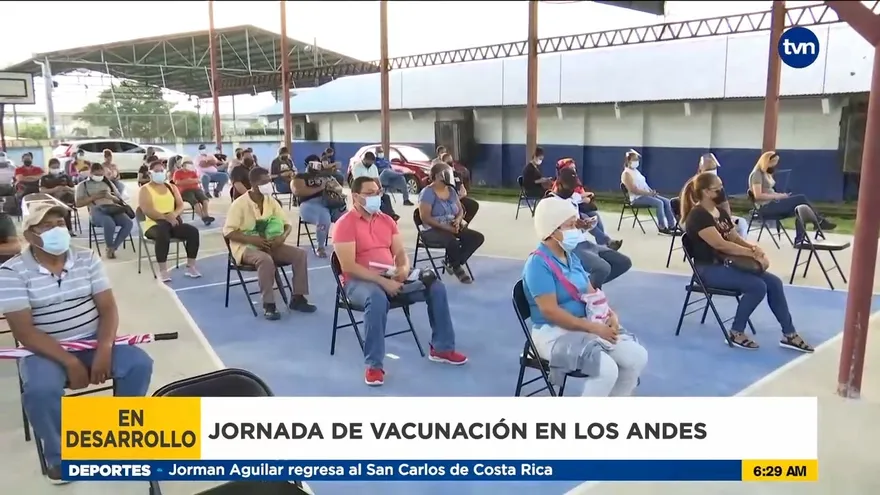 Jornada de vacunación en Los Andes