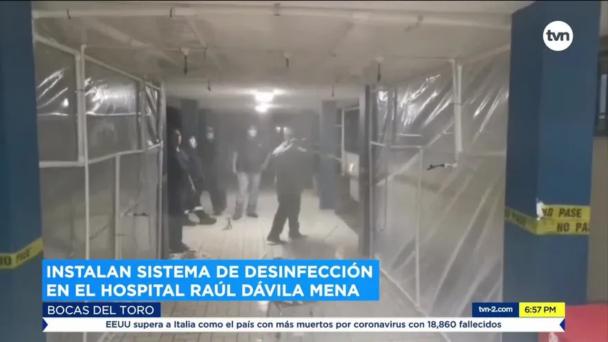 Instalan sistema de desinfección en hospital en Changuinola