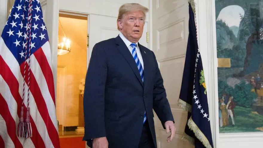 En la imagen, el presidente de Estados Unidos, Donald Trump.