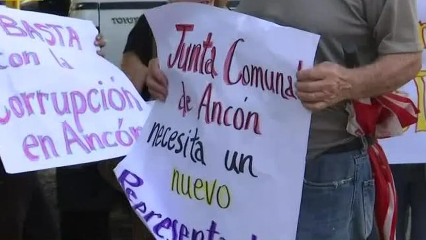 Residentes de Ancón protestan en contra de la representante del corregimiento