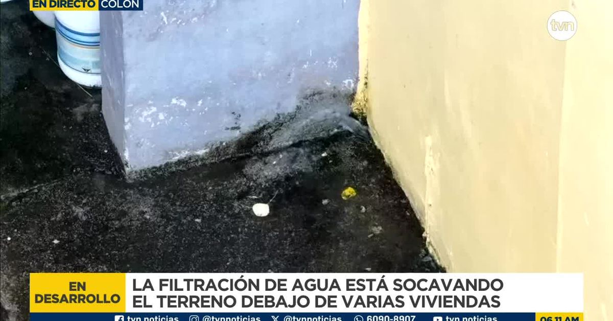 Fuga de agua potable pone en riesgo viviendas en Colón; mientras la capital aún enfrenta escasez