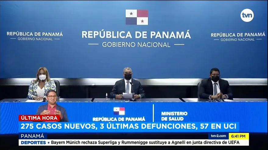 Panamá mantiene 3,899 casos activos de la COVID