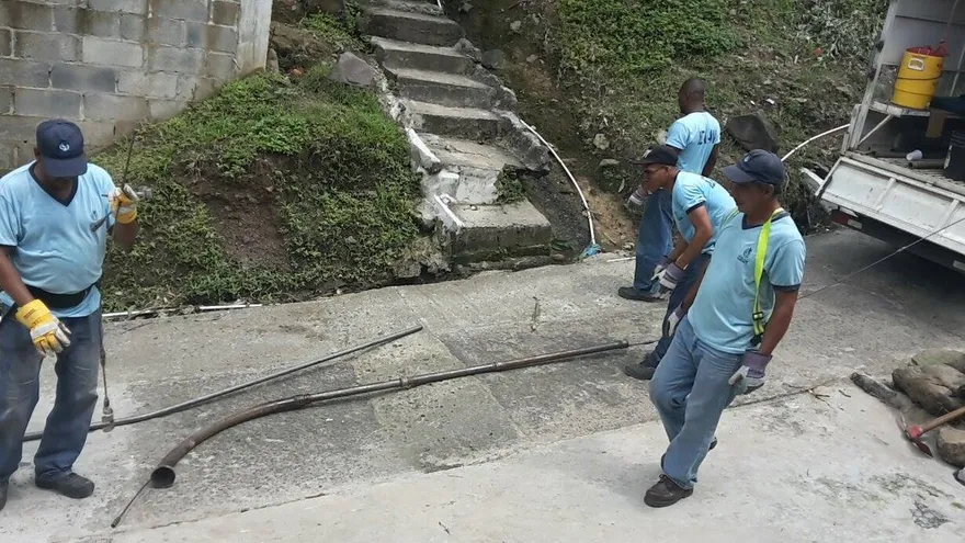 Villa Lucre sin agua.