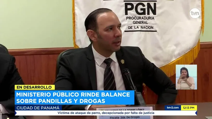 Ministerio Público rinde informe de delitos relacionados con droga y antipandillas