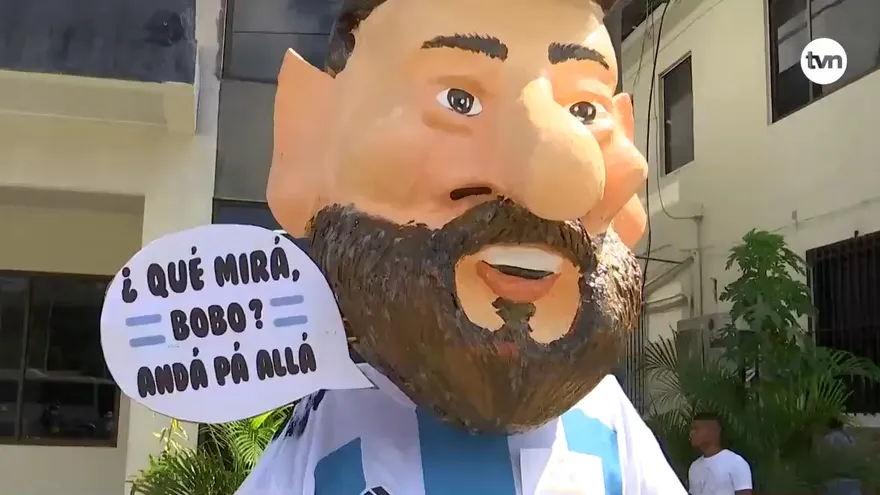 Muñeco de Messi ganó en premio en Chame