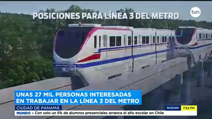 Unas 27 mil personas interesadas en trabajar en la Línea 3 del Metro