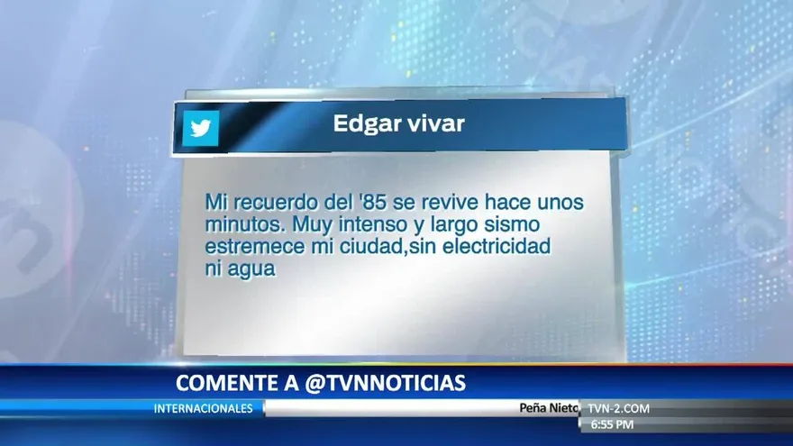 Terremoto en México conmueve al mundo, personalidades dan sus condolencias