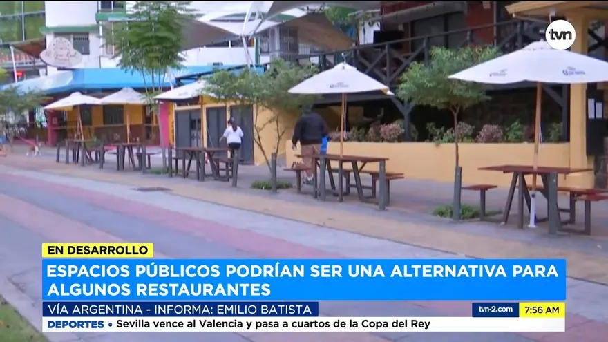 Espacios públicos podrían ser alternativa para restaurantes