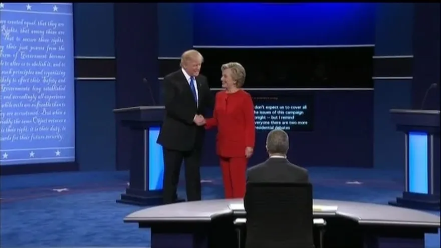 Clinton y Trump, enfrentados en debate