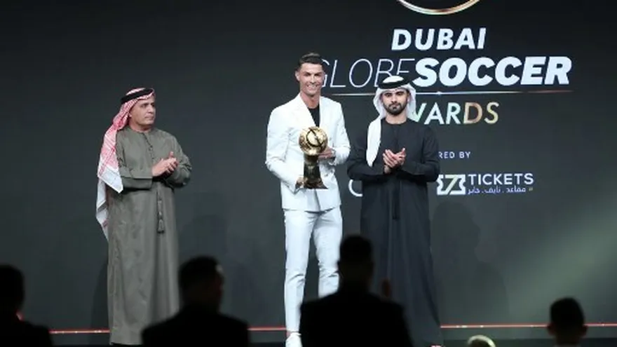Cristiano Ronaldo gana por sexta vez el premio Globe Soccer a mejor jugador