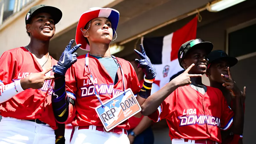 Peloteros de República Dominicana en la Serie del Caribe Kids 2025