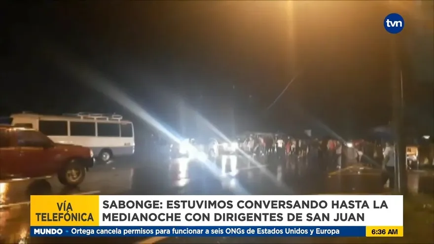 Una comisión se reunirá con dirigentes que cierran vía Interamericana en Chiriquí