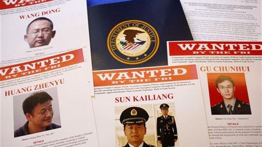 EEUU acusa a cinco chinos de ciberespionaje