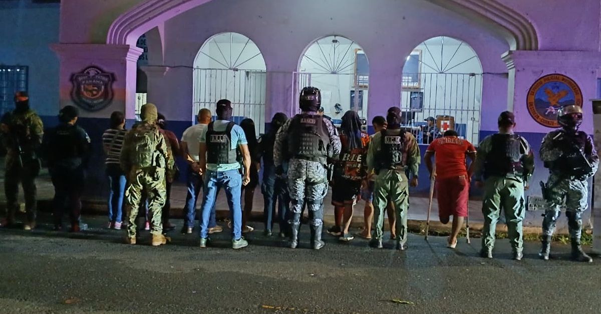 Golpe al microtráfico en Chiriquí: siete detenidos y droga incautada en operativo en Pedregal