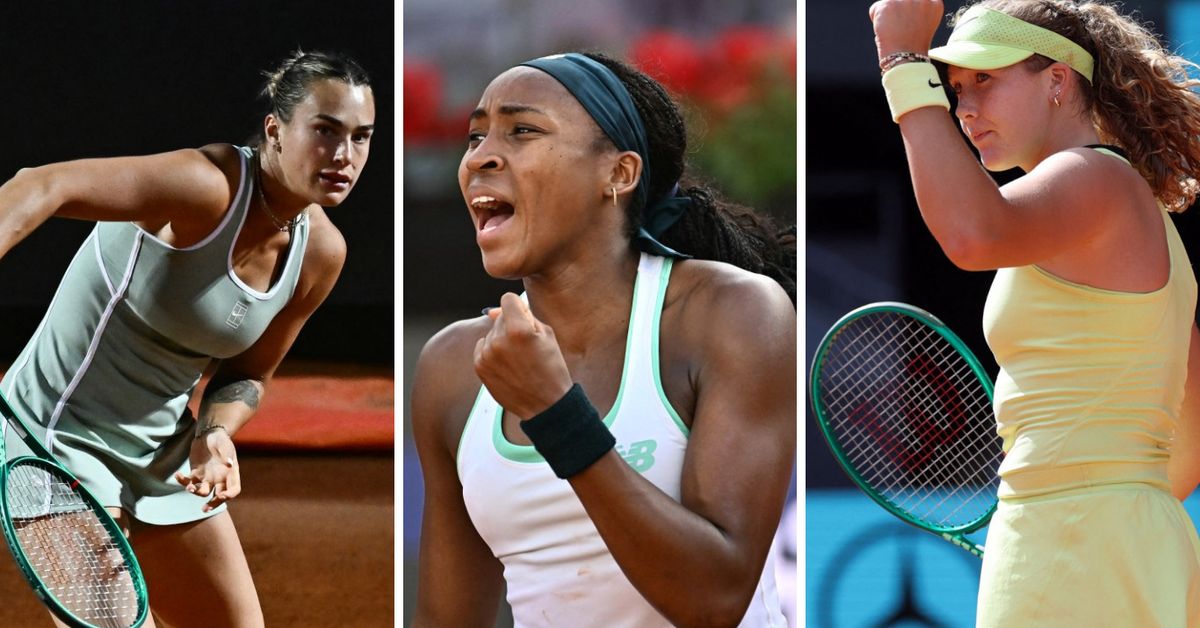 WTA 1000 de Roma 2026| Buen comienzo para Sabalenka, Gauff y Andreeva
