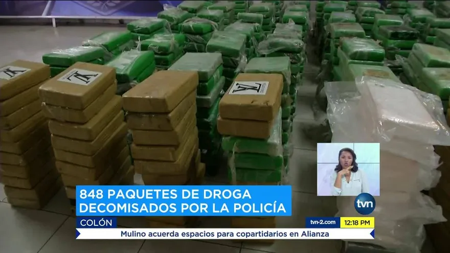 Decomisan 847 paquetes de droga en puerto colonense