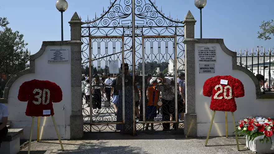 Cementerio donde fue sepultado Diogo Jota