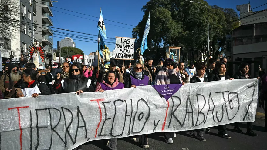 Marchas por el día de San Cayetano en Argentina