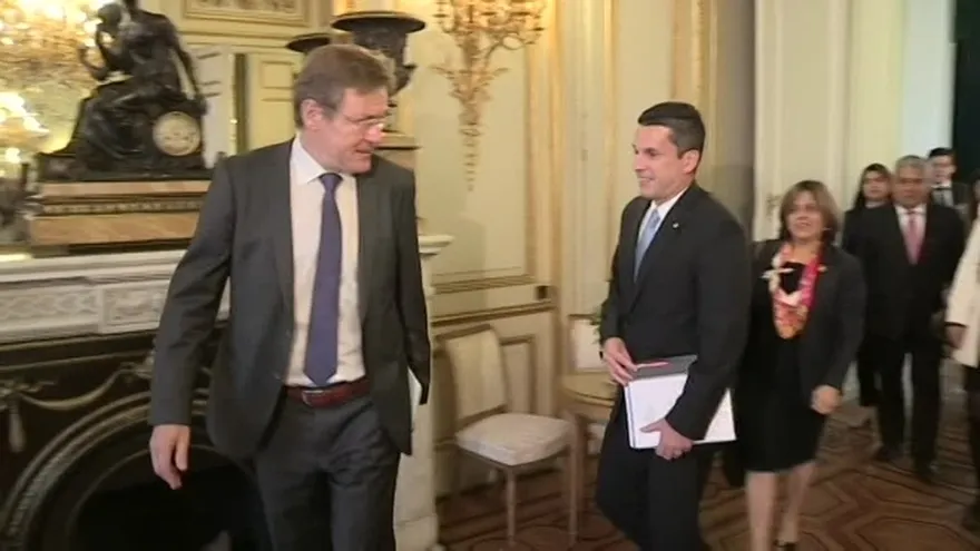 Luis Miguel Hincapié y Eyda Varela de Chinchilla, declaraciones en Bruselas, Bélgica