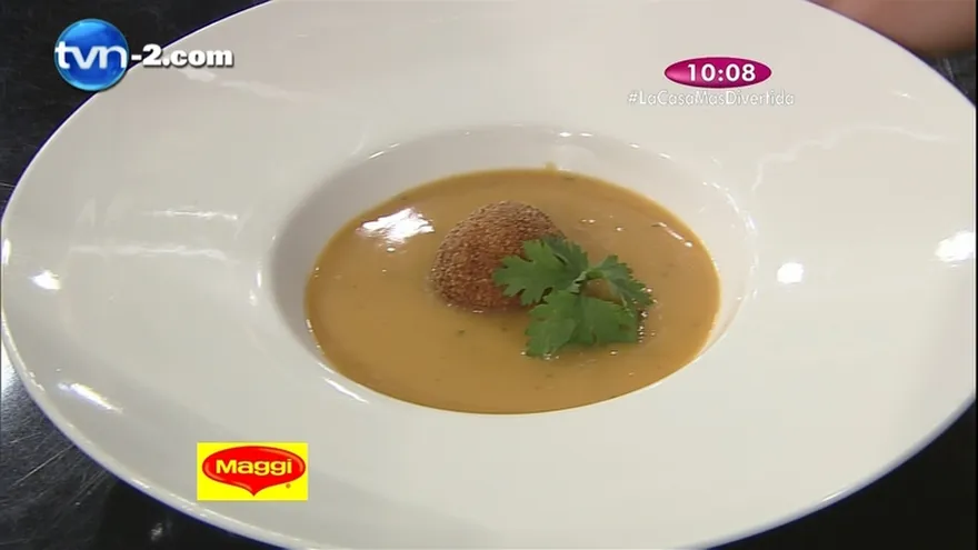 Receta - Crema de mariscos con croquetas de pescado