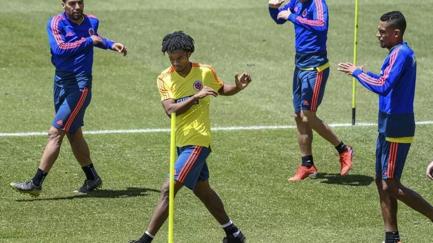 James y Falcao lideran entrenamiento de Colombia antes de la Copa América