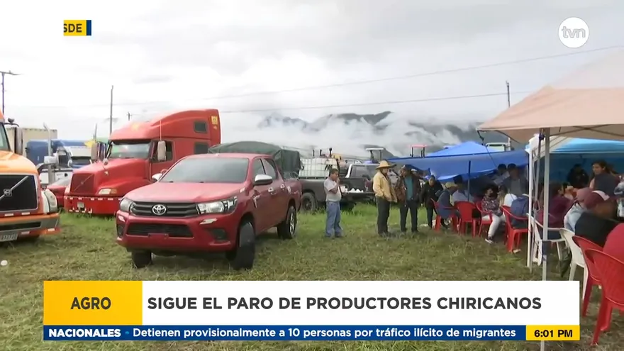 Productores en Chiriquí no envía sus productos por segundo día consecutivo