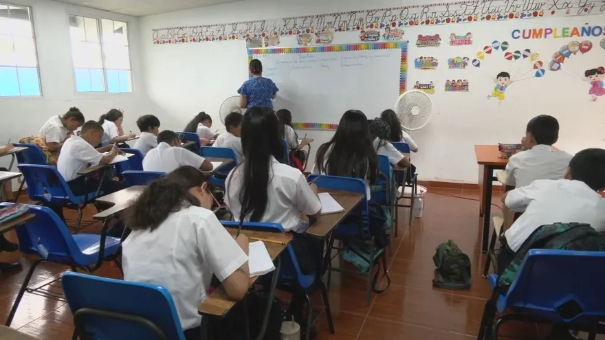 Un salón de clases