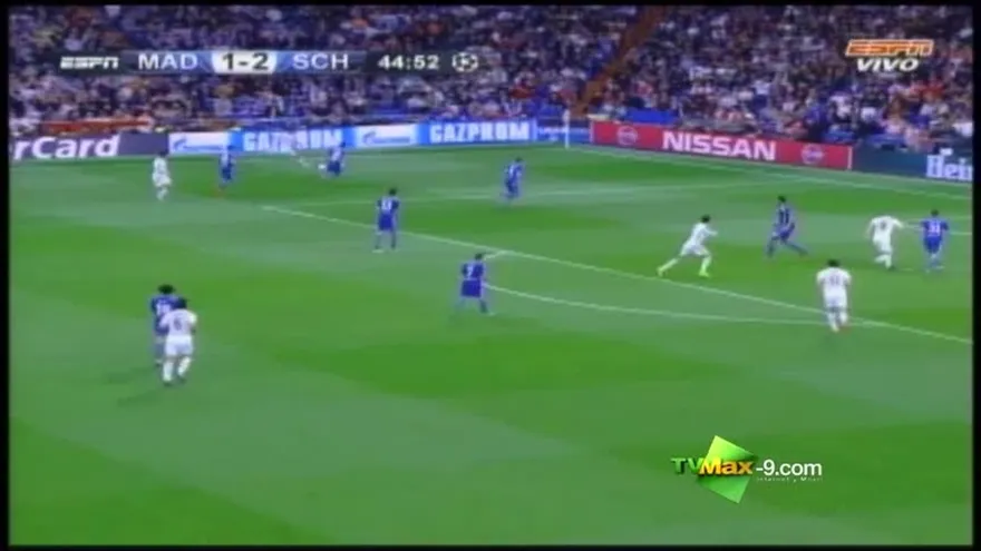 Gol de Ronaldo Min 45 - Real Madrid 2-2 Schalke