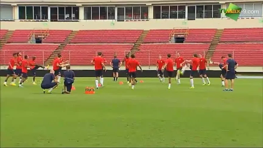 Entreno de Estados Unidos 14 octubre de 2013