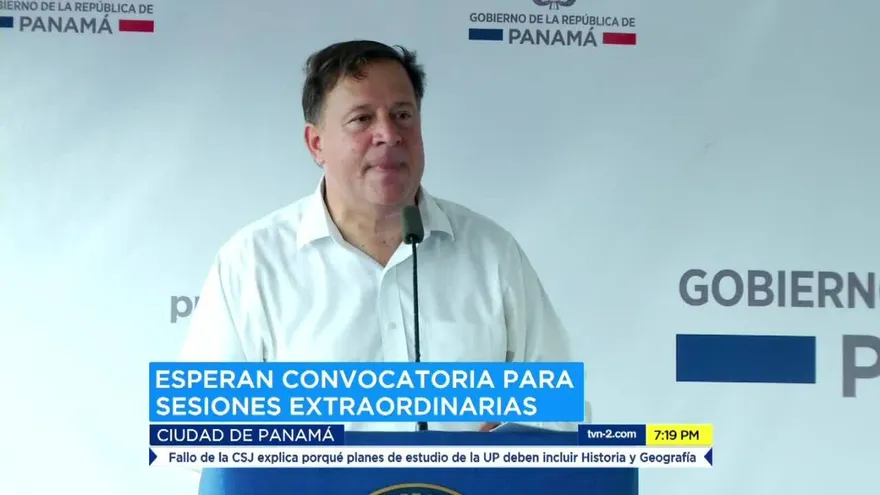 Presidente Varela asegura que llamará a sesiones extraordinarias