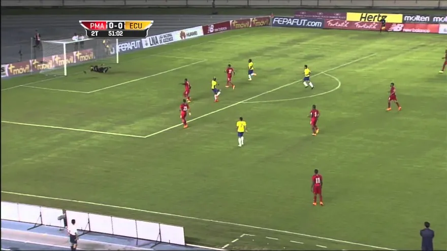 El gol de Ecuador, el partido terminó empatado 1-1