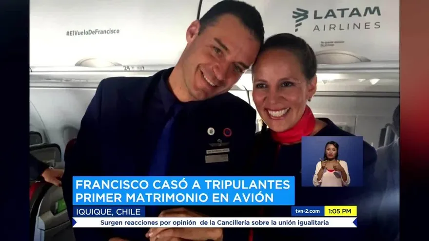 El Papa casa a dos miembros de la tripulación rumbo a Iquique